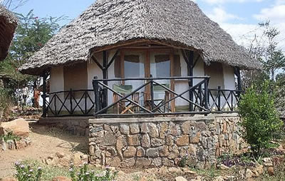 Tent at the Lion Hill Lodge, Tsavo East National Park, Kenya